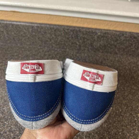 Vans Mens Size 13 Gray/Blue/Green Classic Skater Sneaker Shoe Canvas Lace Up Low - Picture 8 of 11